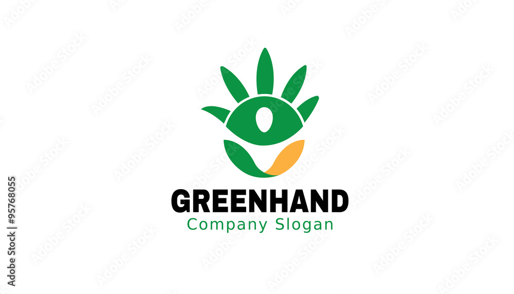 Green Hand Design Illustration Green Hand Design Illustration
