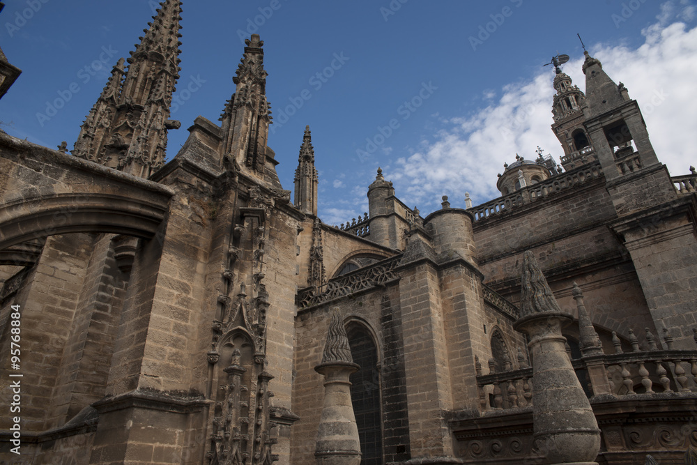 Cubiertas de la santa iglesia catedral de Sevilla, Andalucía