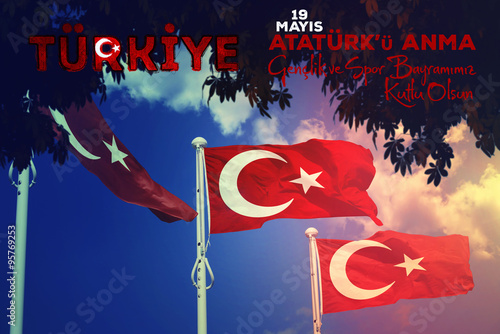 19 Mayıs bayram ve kutlaması, Türkiye Bayrağı photo