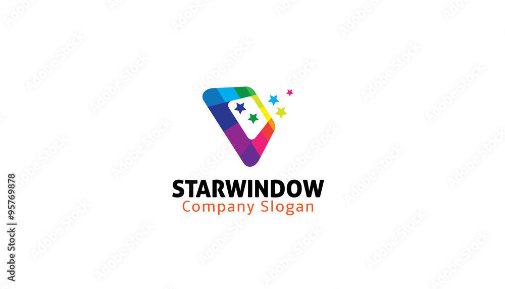 Star Window Design Illusttration Star Window Design Illusttration