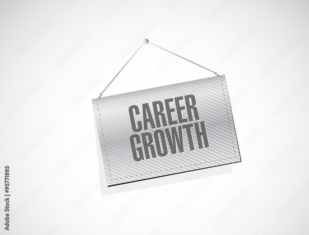 Career Growth banner sign concept Career Growth banner sign concept