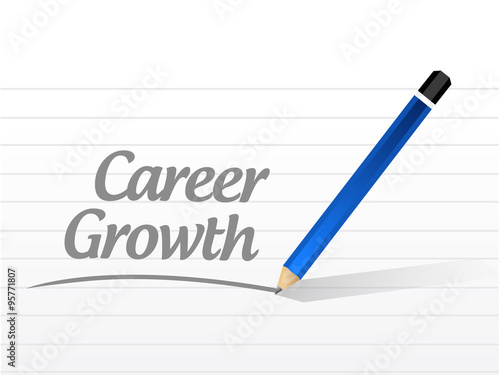 Career Growth message sign concept © alexmillos