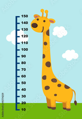 Meter wall with giraffe