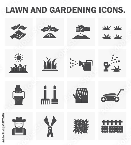 Gardening line icon