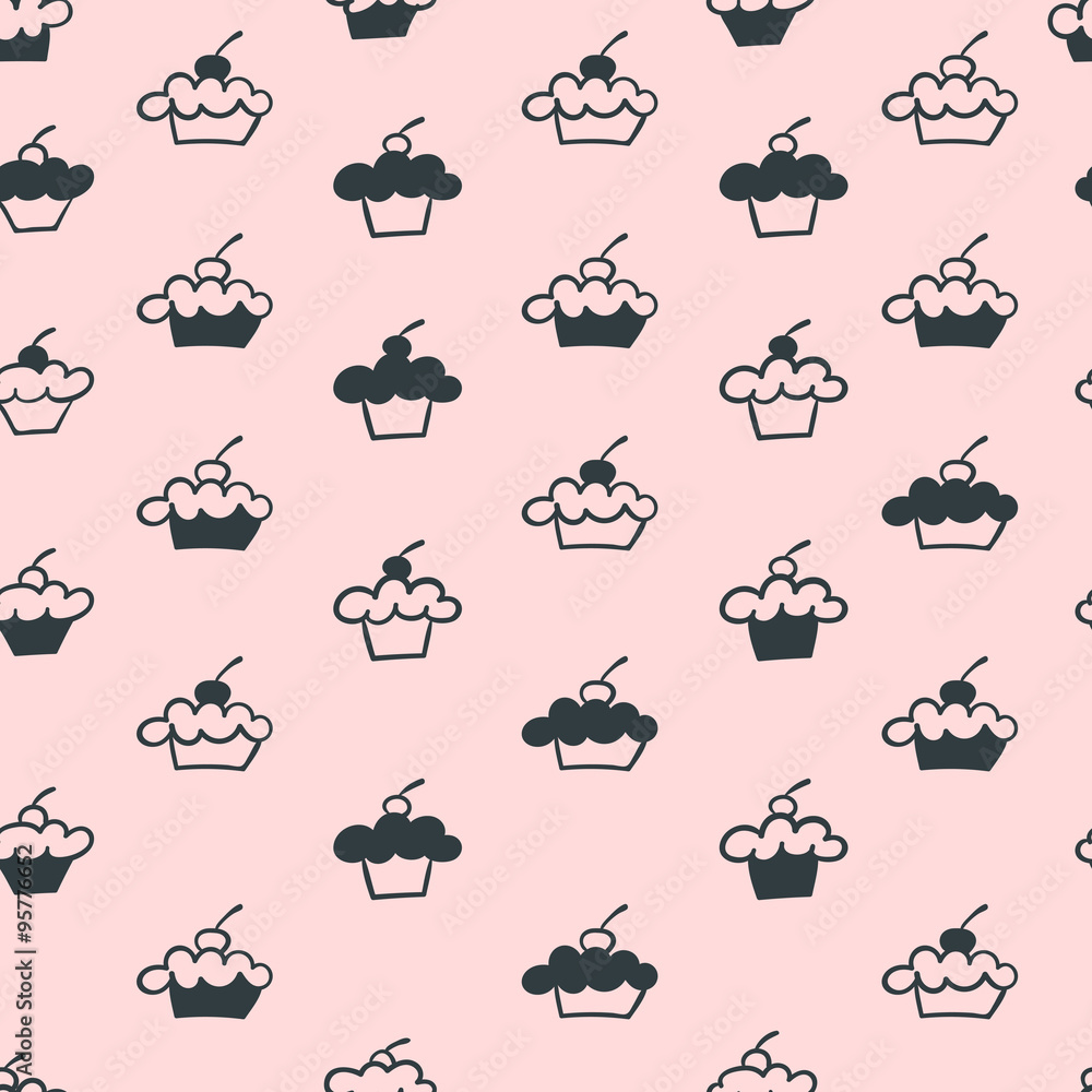 seamless cup cake pattern seamless cup cake pattern