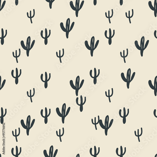 seamless cactus  pattern