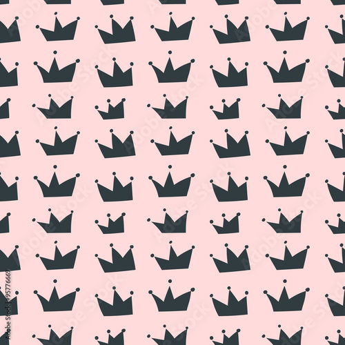 seamless crown pattern
