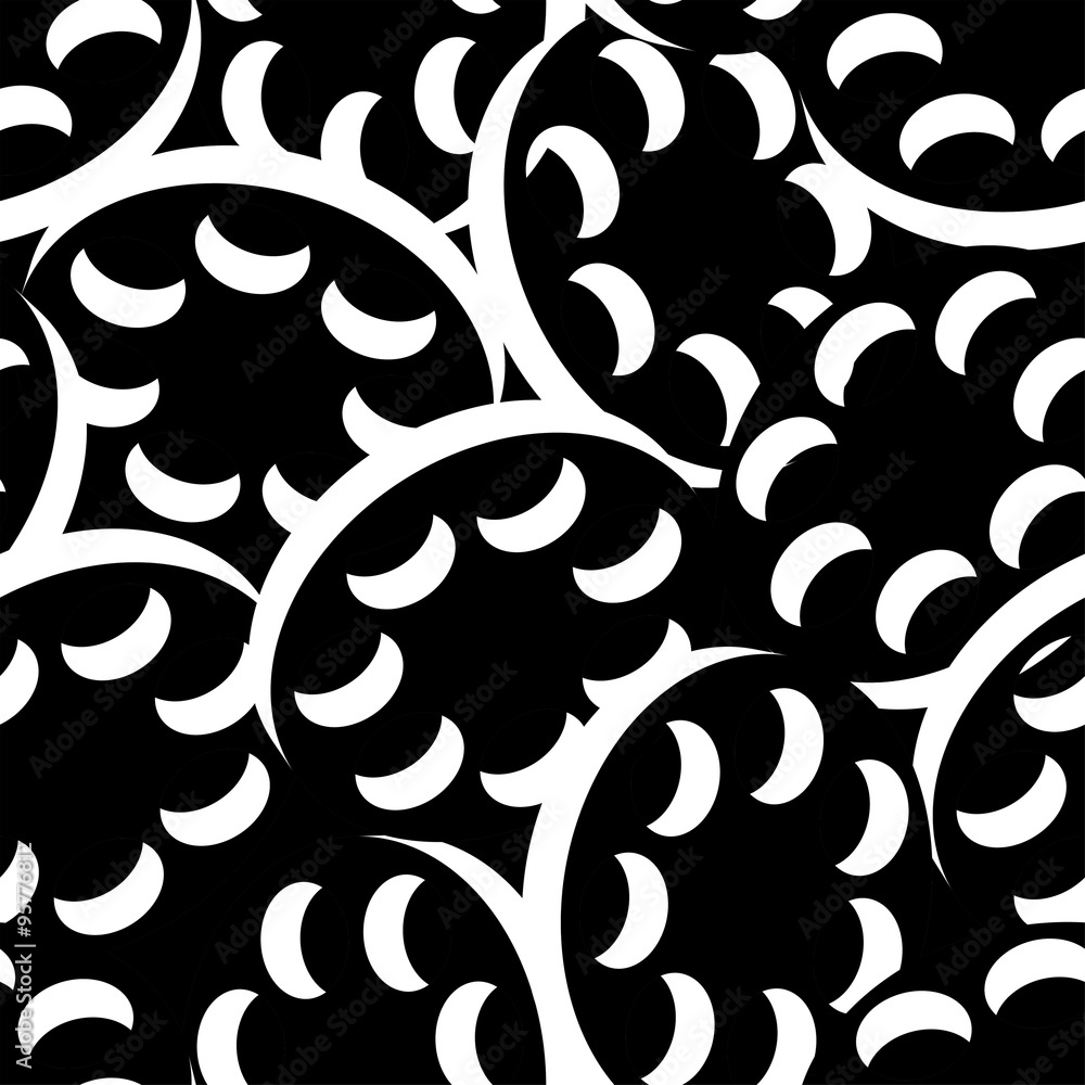 Black and white abstract lace seamless pattern Black and white abstract lace seamless pattern