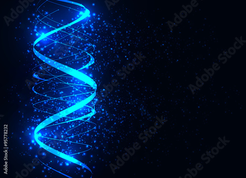 Vector blue digital wave technology background.