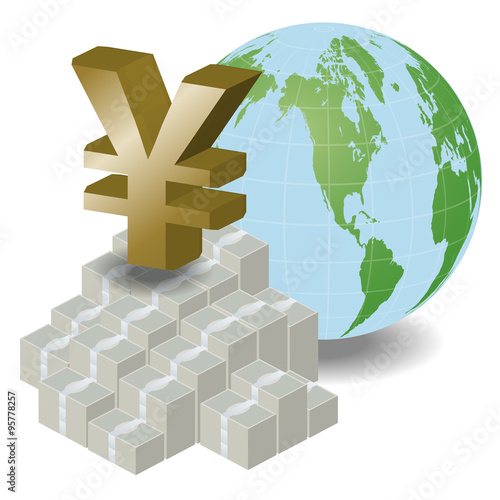  IMF(International Monetary Fund), vector illustration