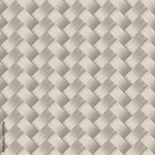 Small woven white cane fiber seamless pattern
