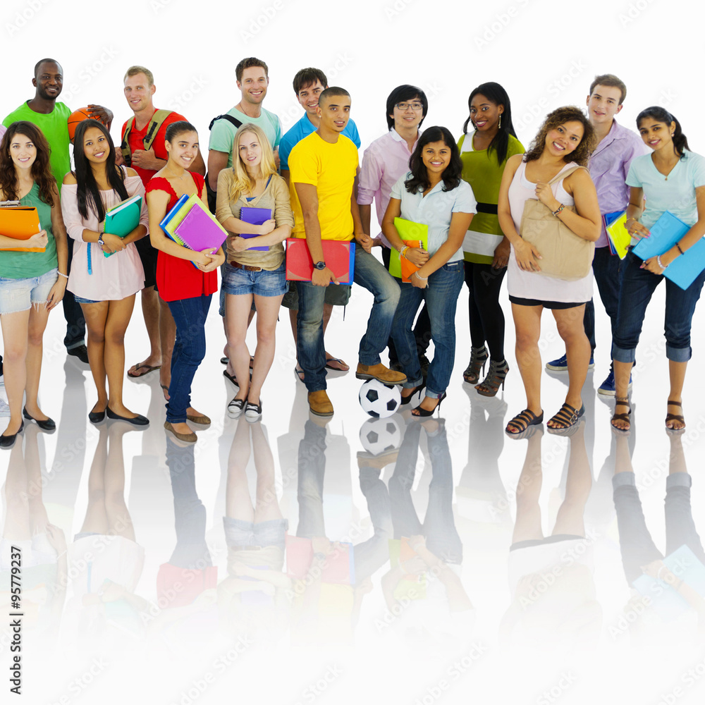 Obraz premium Group of Students Community Togetherness Concept