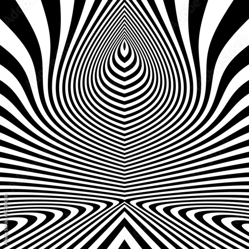 Pattern With Optical Illusion. Abstract Background. Optical Art.