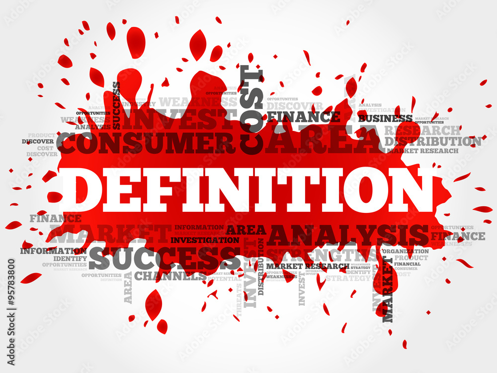 Obraz premium DEFINITION word cloud, business concept