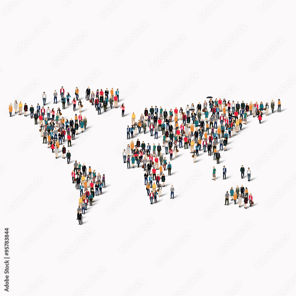 group people shape world map group people shape world map