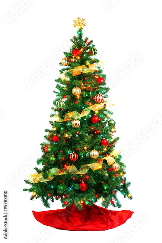 Decorated Christmas tree