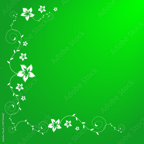 abstract vintage retro floral background in vector with floral elements