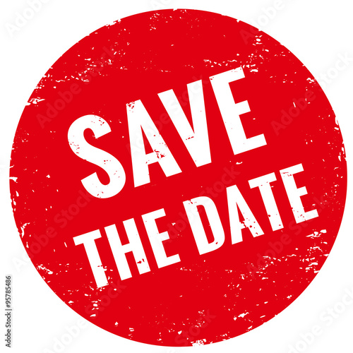 Save the date Stempel rot