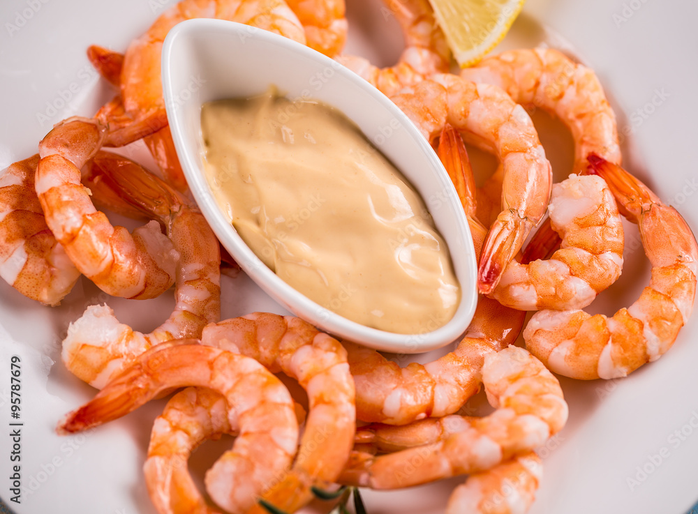 Boiled shrimps Boiled shrimps