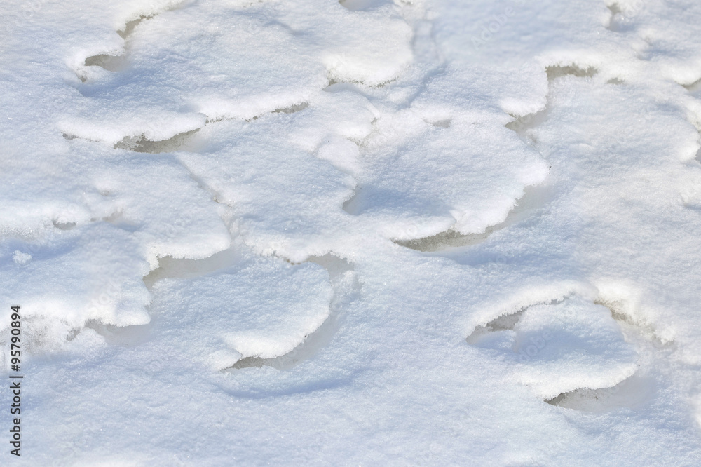 layered melted snow layered melted snow