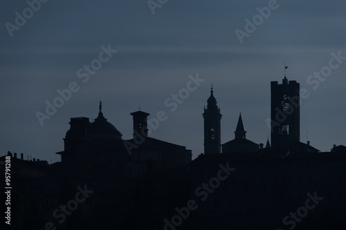 Silhouette of Bergamo high