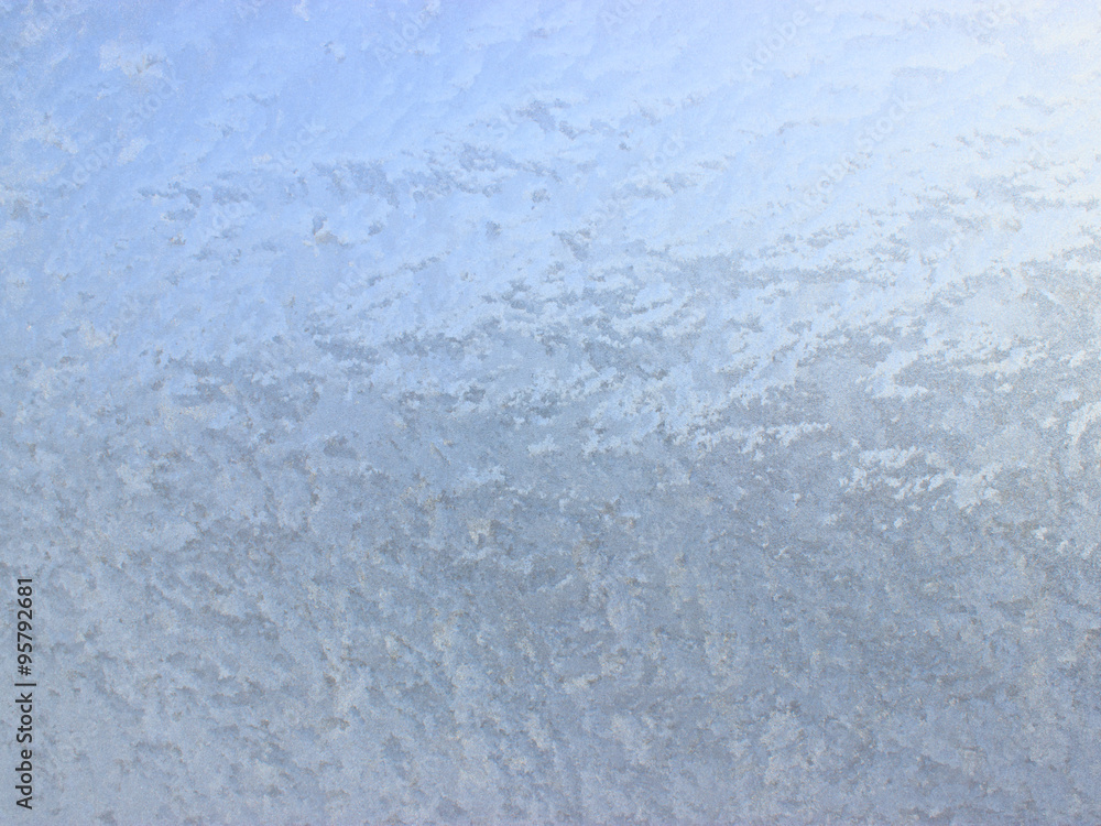 Ice pattern on frozen window seamless background