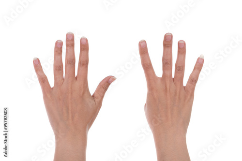 hands show the number nine