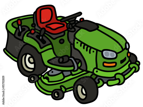 Garden lawn mower / Hand drawing, not a real type