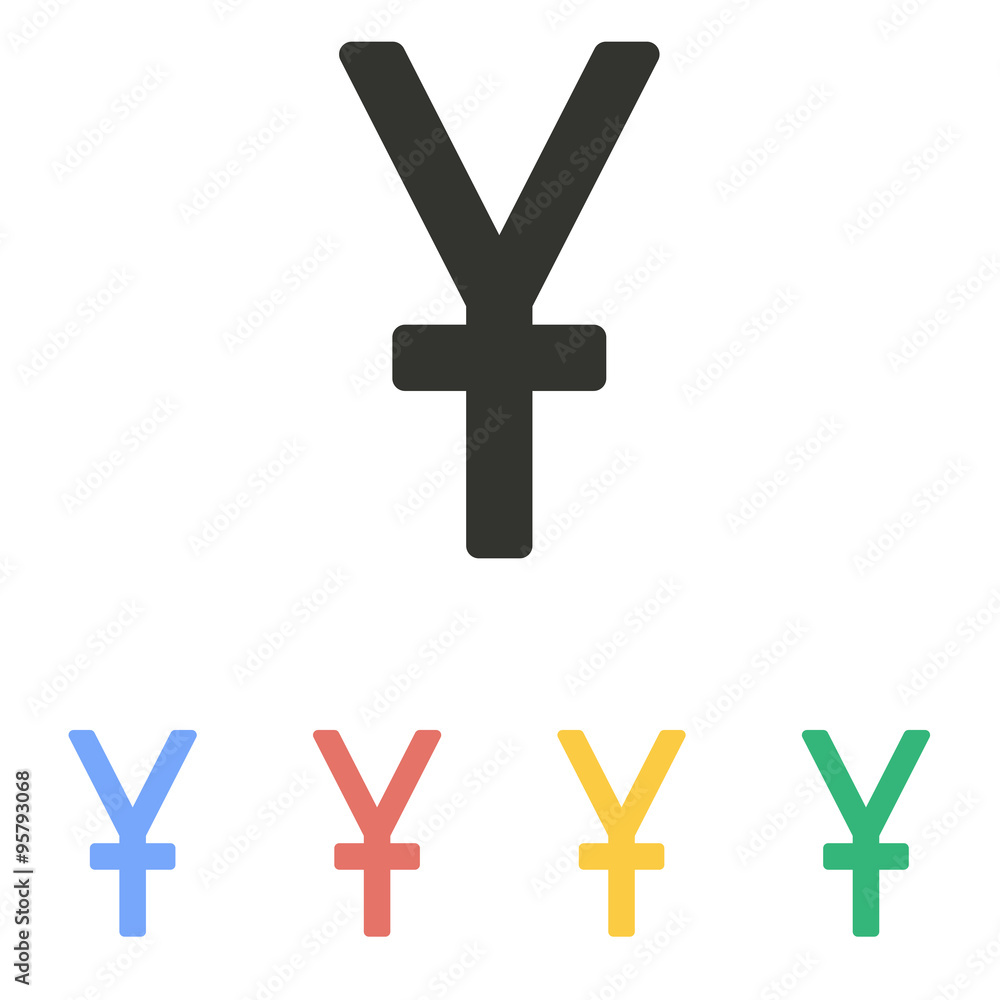 Fototapeta premium Yen icon.