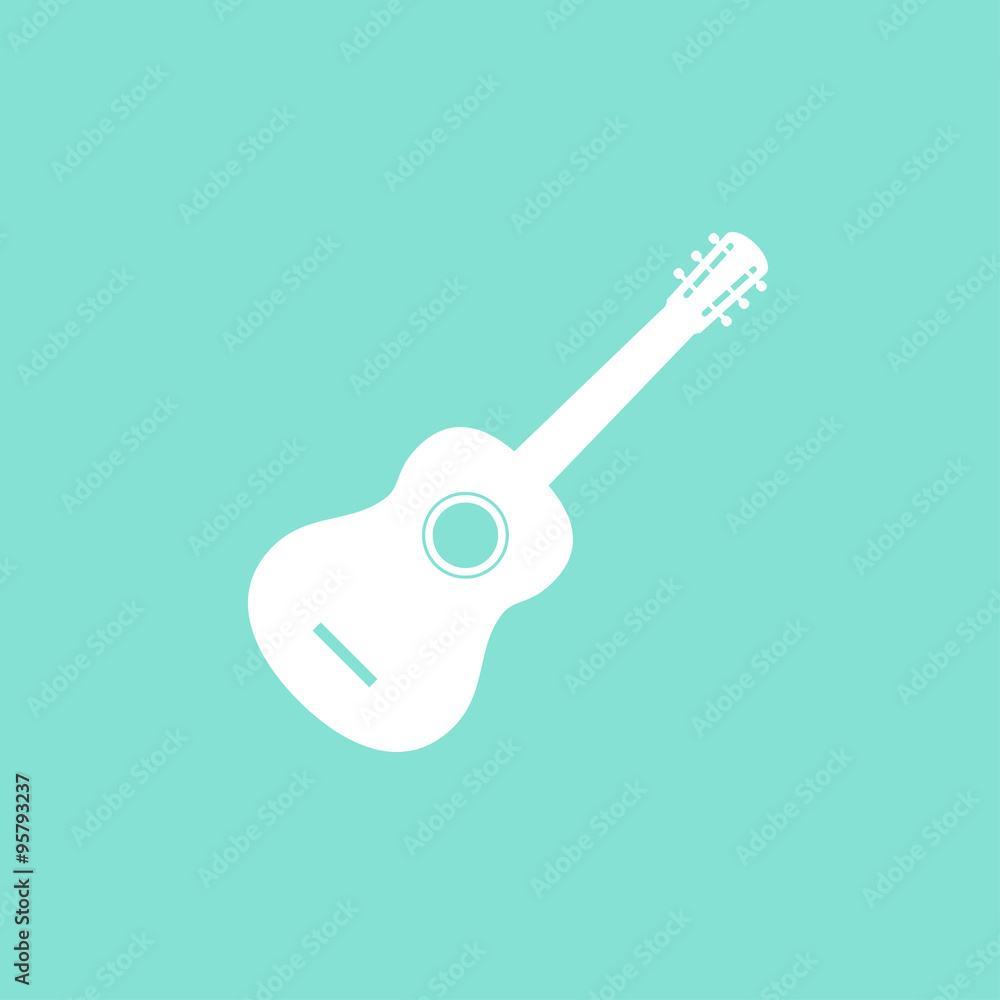 Guitar icon. Guitar icon.