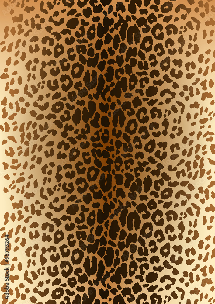Naklejka premium Leopard spotted fur pattern