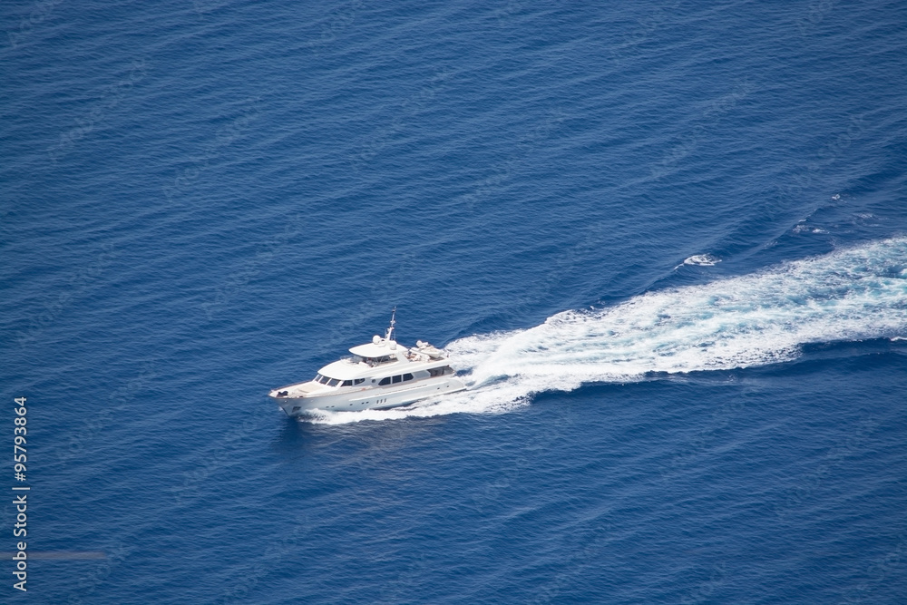 Naklejka premium Luxury yacht Phoebe