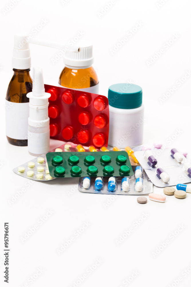 Samples of medicines, tablets, capsules Samples of medicines, tablets, capsules