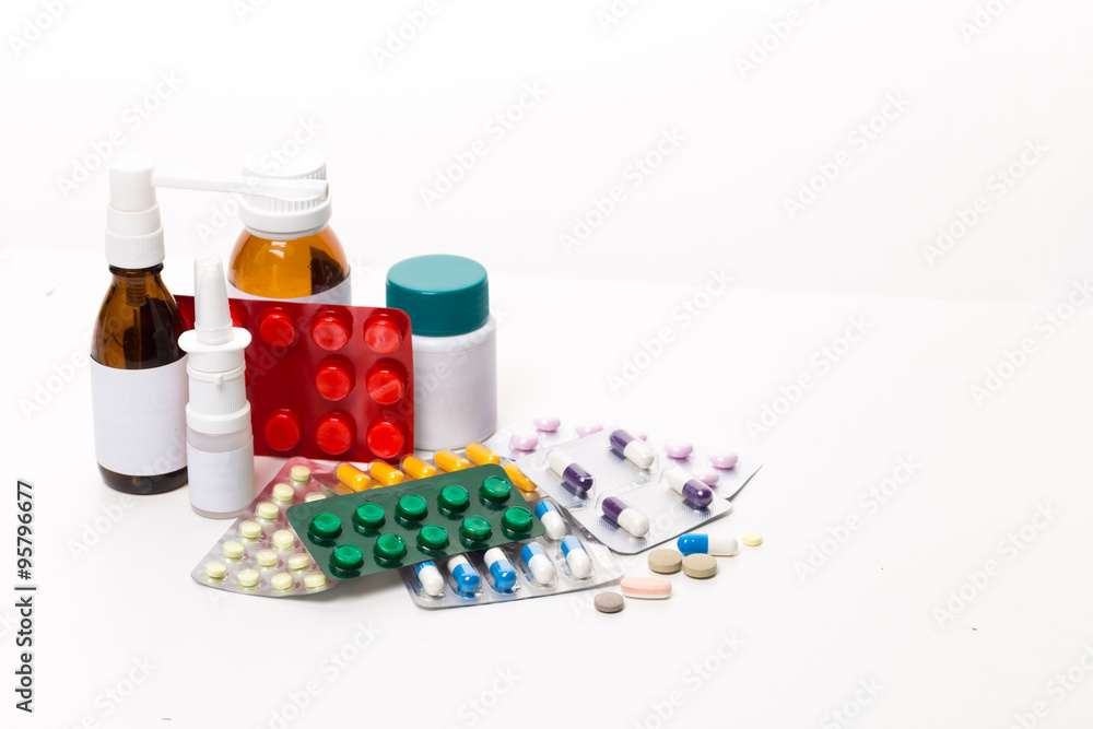 Samples of medicines, tablets, capsules Samples of medicines, tablets, capsules