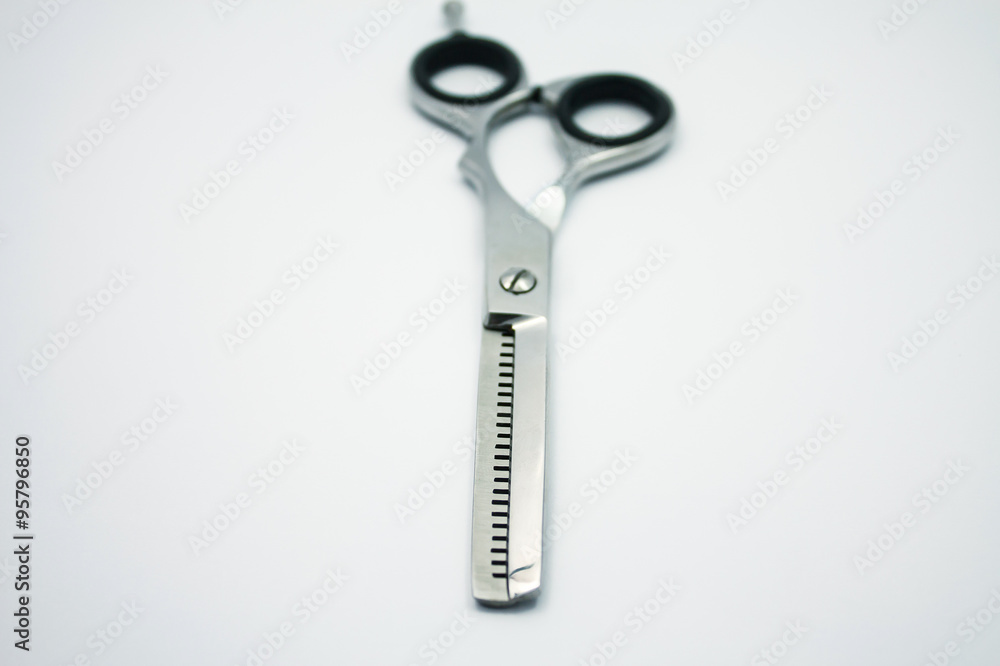 professional scissors for haircuts on white background professional scissors for haircuts on white background
