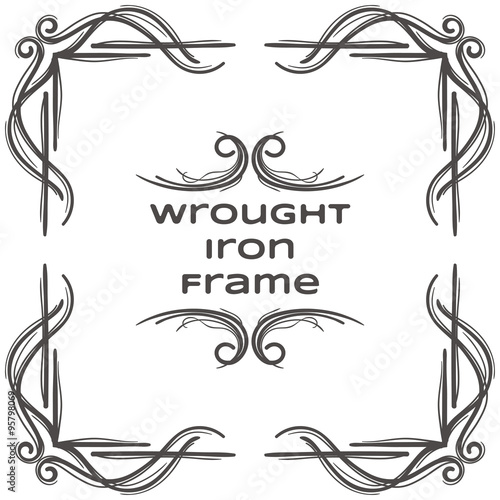Wrought Iron Frame Eight