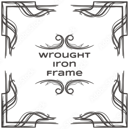 Wrought Iron Frame Ten
