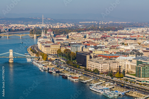High view of Buildings in Budapest During the Day