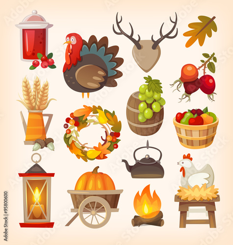 Thanksgiving day elements