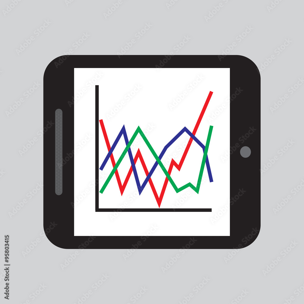 Graphics in tablets vector Graphics in tablets vector