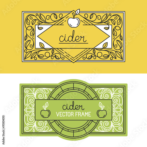Vector set of packaging design templates