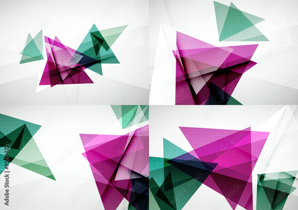 Set of angle and straight lines design abstract backgrounds Set of angle and straight lines design abstract backgrounds