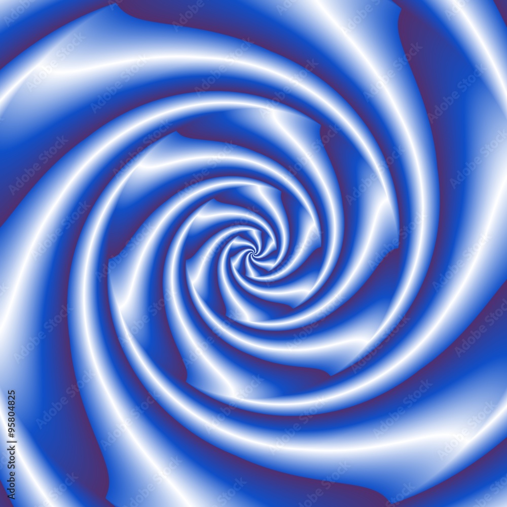Abstract spiral background in blue and white Abstract spiral background in blue and white