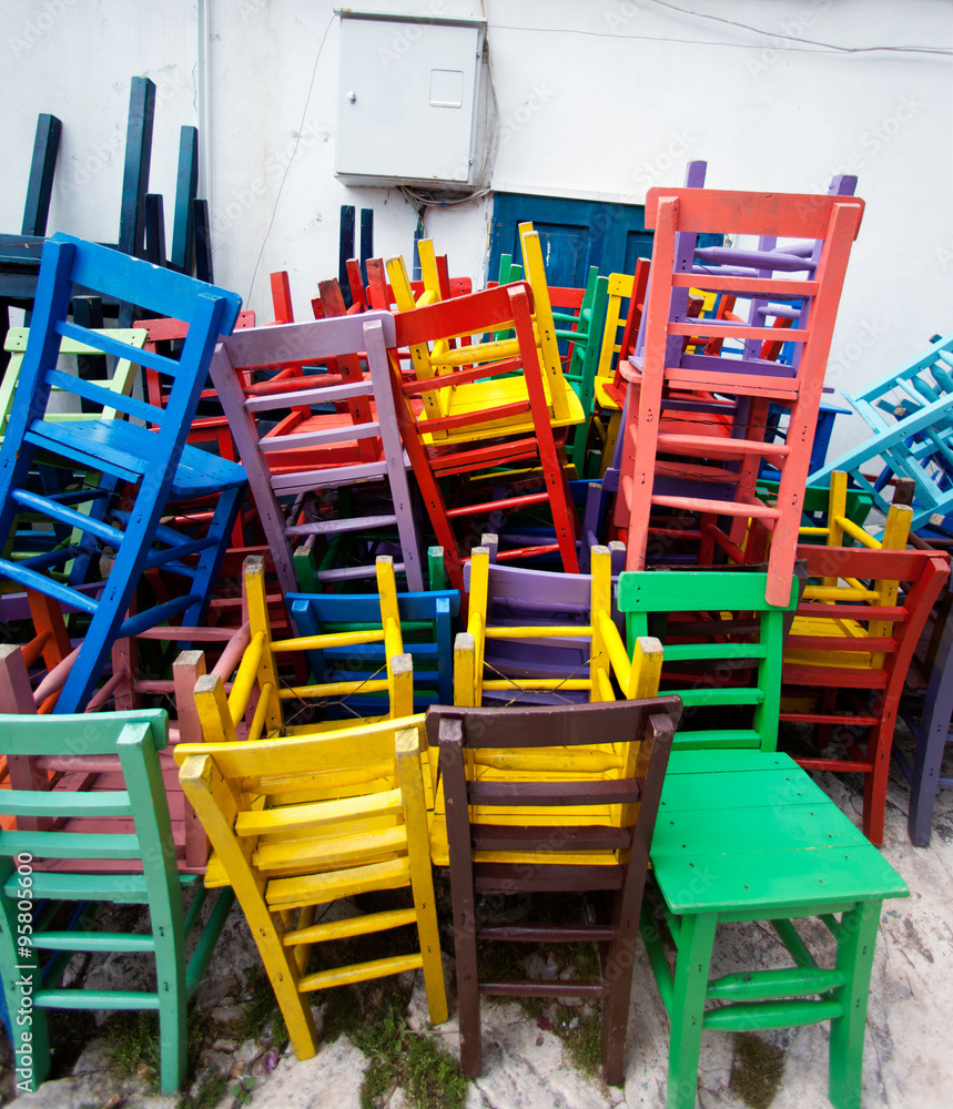 colored chair