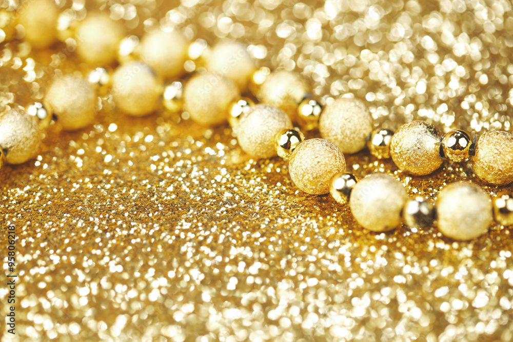 Golden decorative beads Golden decorative beads