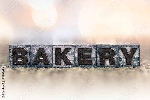 Bakery Concept Vintage Letterpress Type