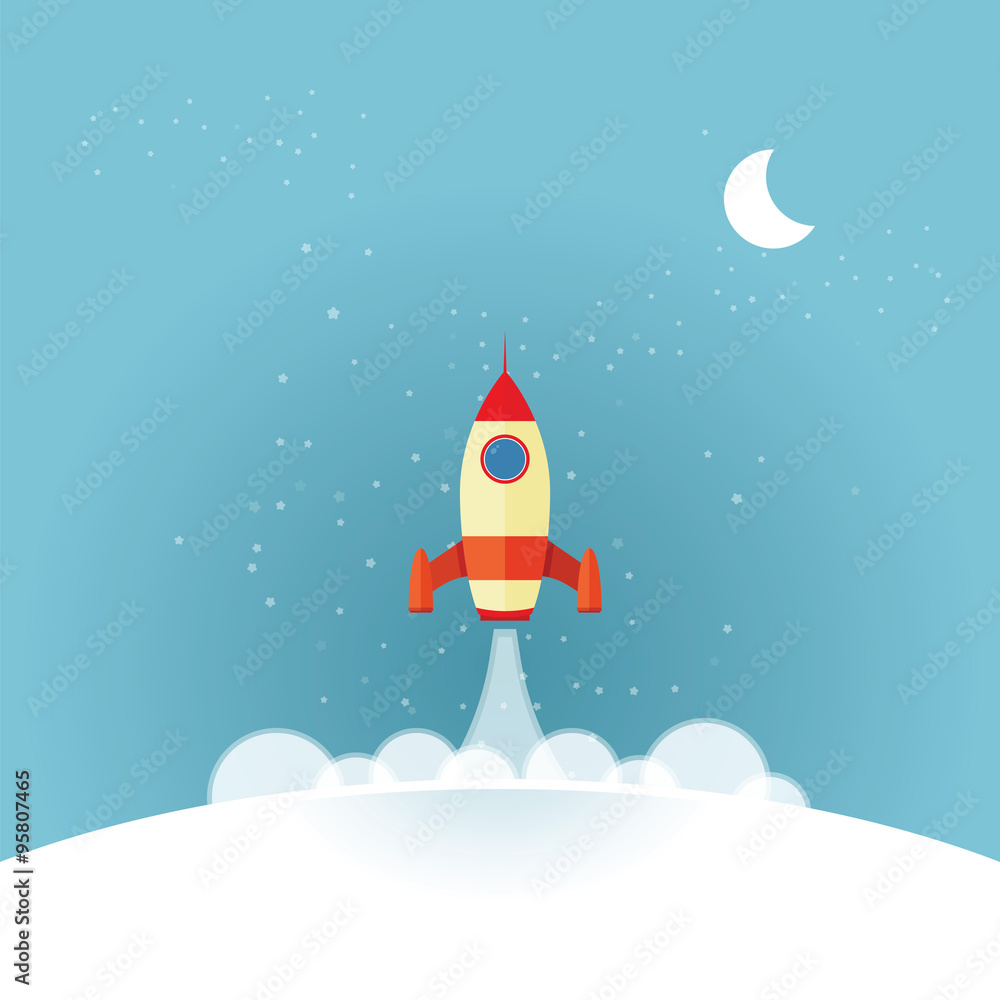 Rocket launch from some planet to the space Rocket launch from some planet to the space