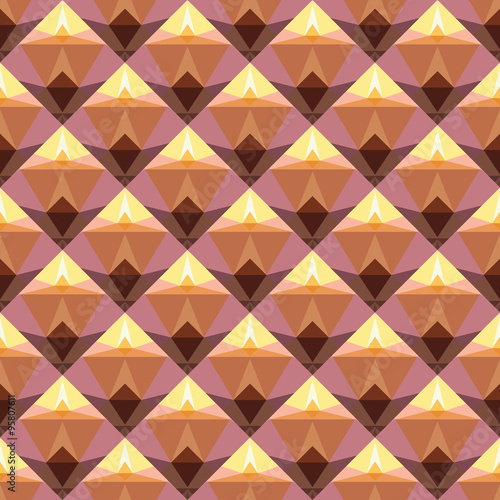 Seamless abstract geometric pattern with bright squares