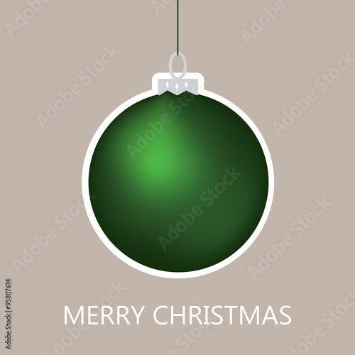 green christmas ball
