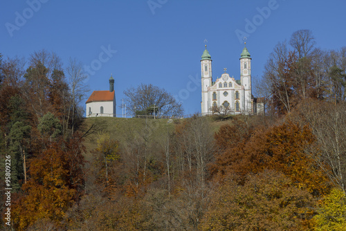 Wallfahrtskapelle und Kloster am Kalvarienberg, Bad Tölz im Her